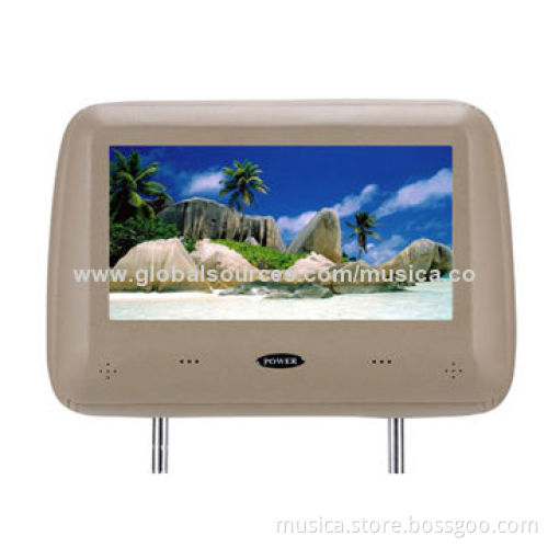 9-inch car headrest pillow monitor with touchscreen